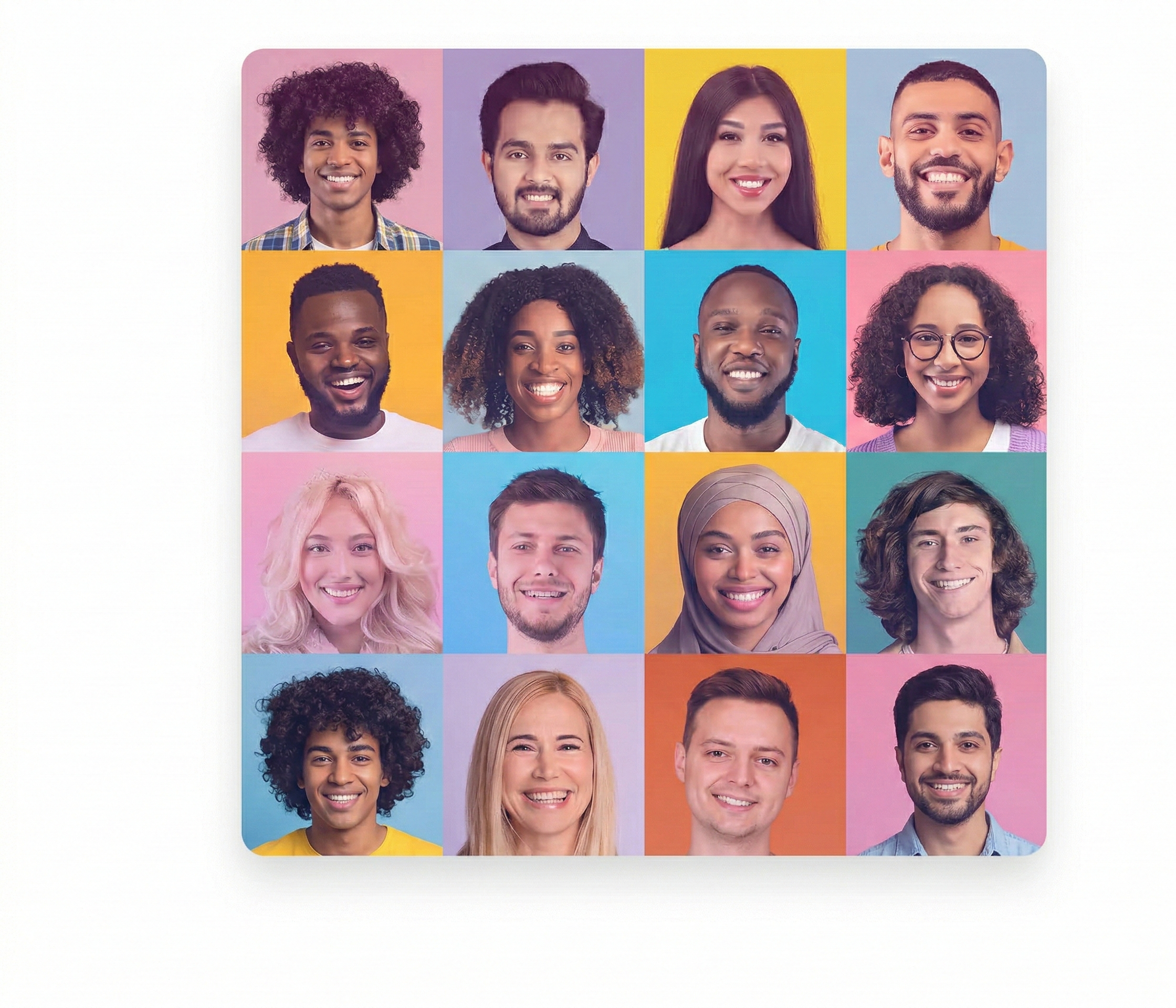 Customer success team collage